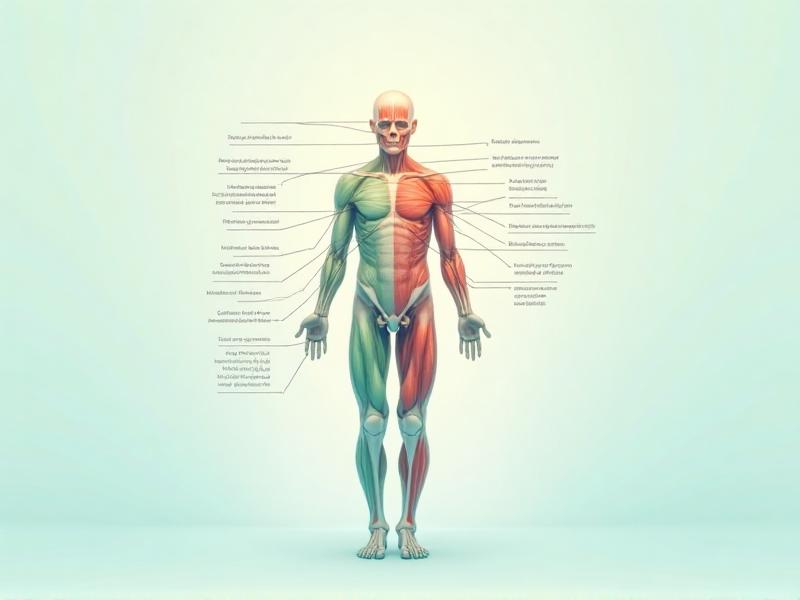 An illustrative diagram showing the physiological changes in the human body after the age of 50, with detailed labels highlighting muscle loss, bone density reduction, and metabolic slowdown, set against a clean, educational background.